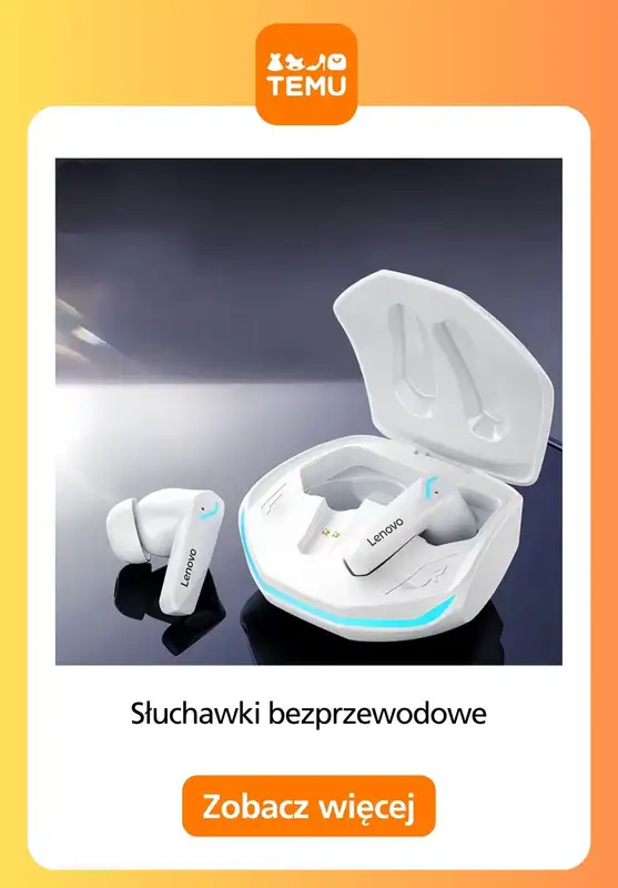 Temu - gazetka promocyjna Słuchawki bezprzewodowe od poniedziałku 20.07  - strona 10