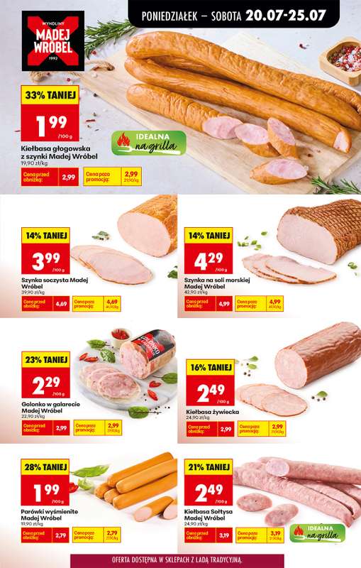 Biedronka - gazetka promocyjna Od poniedziałku, Z ladą tradycyjną od poniedziałku 20.07 do soboty 25.07 - strona 33