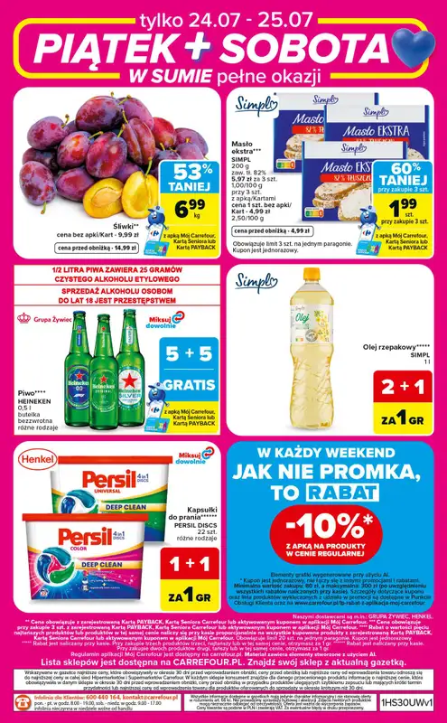 Carrefour - gazetka promocyjna W sumie od czwartku weekend okazji od czwartku 23.07 do soboty 25.07 - strona 8
