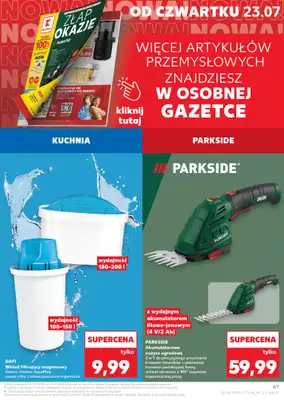 Kaufland - gazetka promocyjna Gazetka Tygodnia  do środy 29.07 - strona 67