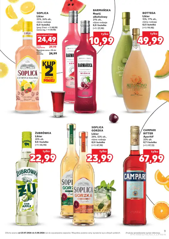 Kaufland - gazetka promocyjna Barek Kauflandu od czwartku 23.07 do środy 05.08 - strona 9