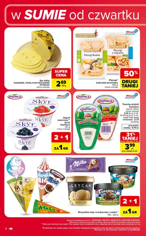 Carrefour Market - gazetka promocyjna W sumie od czwartku weekend okazji od czwartku 23.07 do soboty 25.07 - strona 4
