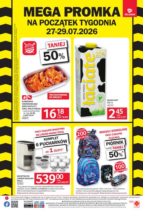 Selgros - gazetka promocyjna Mega promka od poniedziałku 27.07 do środy 29.07