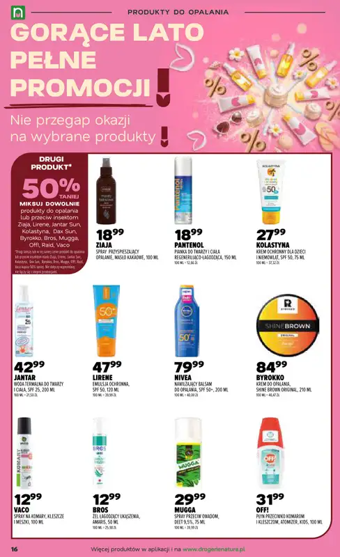 Drogerie Natura - gazetka promocyjna Gazetka od wtorku 21.07 do środy 05.08 - strona 16