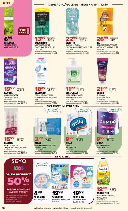 Drogerie Natura - gazetka promocyjna Gazetka od wtorku 21.07 do środy 05.08 - strona 18