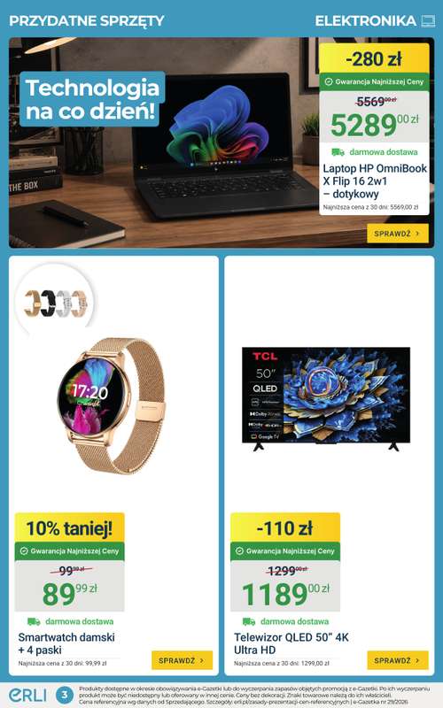 ERLI - gazetka promocyjna Sprzęty do domu w super cenach – sprawdź na Erli! od środy 22.07 do niedzieli 26.07 - strona 3