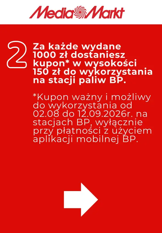 Media Markt - gazetka promocyjna Zgarnij kupon 150 zł na BP za wydane 1000 zł od wtorku 21.07 do niedzieli 26.07 - strona 3