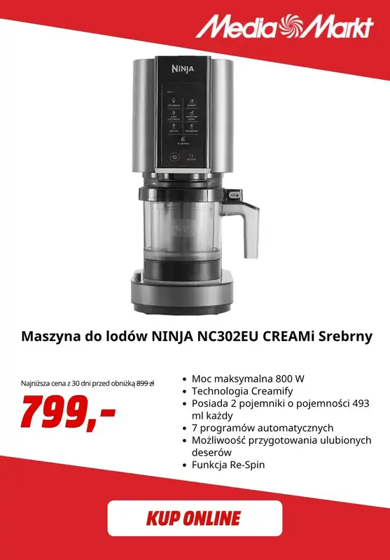 Media Markt - gazetka promocyjna Maszyny do lodów od wtorku 21.07  - strona 3