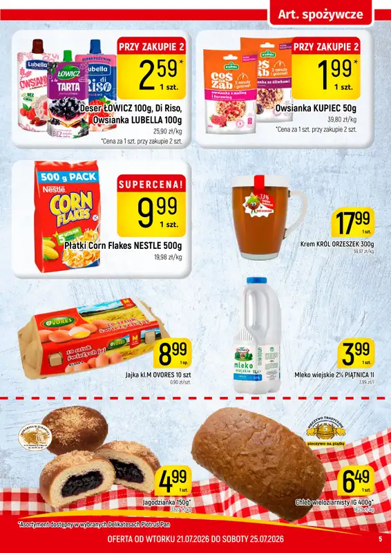Delikatesy Piotruś Pan - gazetka promocyjna Gazetka od wtorku 21.07 do soboty 25.07 - strona 5