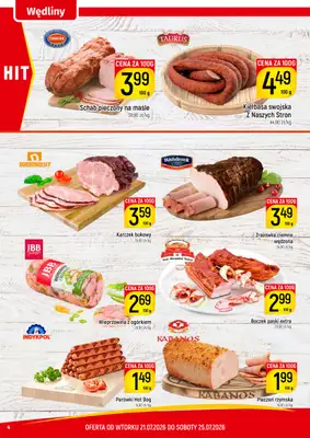 Delikatesy Piotruś Pan - gazetka promocyjna Gazetka od wtorku 21.07 do soboty 25.07 - strona 4