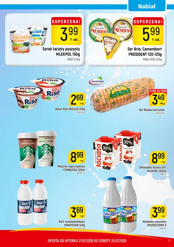 Delikatesy Piotruś Pan - gazetka promocyjna Gazetka od wtorku 21.07 do soboty 25.07 - strona 7