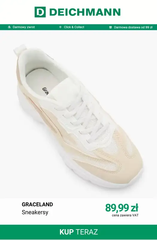 Deichmann - gazetka promocyjna Nowe modele sneakersów damskich od wtorku 21.07  - strona 11
