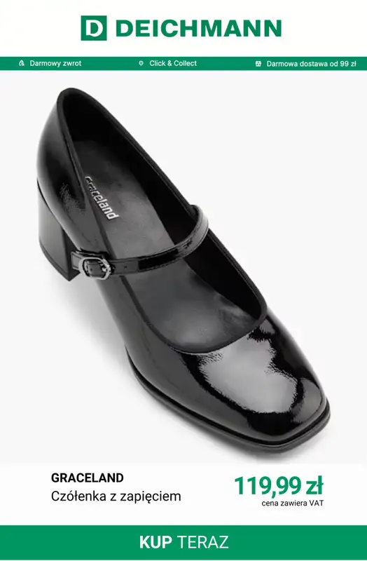 Deichmann - gazetka promocyjna Buty damskie Graceland od środy 22.07  - strona 12