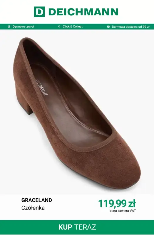 Deichmann - gazetka promocyjna Buty damskie Graceland od środy 22.07  - strona 10