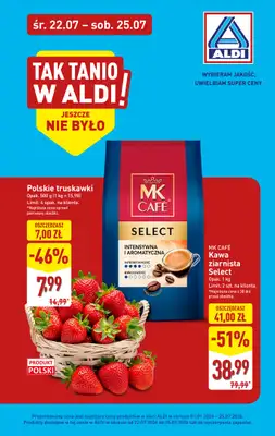 Aldi - gazetka promocyjna Wyjątkowe okazje w super cenach Aldi! od środy 22.07 do soboty 25.07