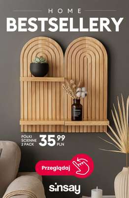 Sinsay - gazetka promocyjna Bestsellery do domu - temu się nie oprzesz! od wtorku 21.07 