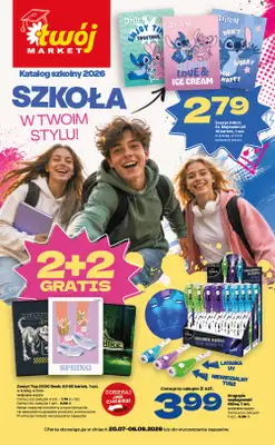 Twój Market - gazetka promocyjna Katalog Szkolny 2026 od wtorku 21.07 do niedzieli 06.09