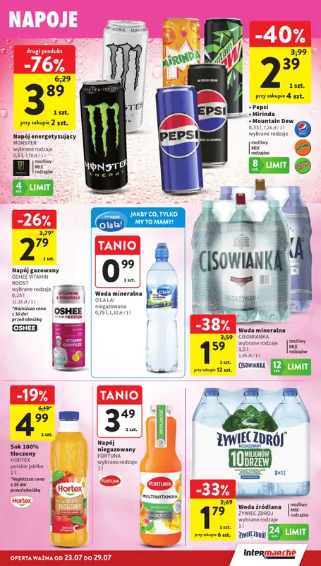 Intermarche - gazetka promocyjna Gazetka od czwartku 23.07 do środy 29.07 - strona 29