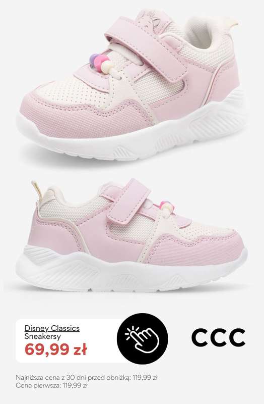CCC - gazetka promocyjna SALE - Sneakersy dla dziewczynki do 100 zł od wtorku 21.07  - strona 4