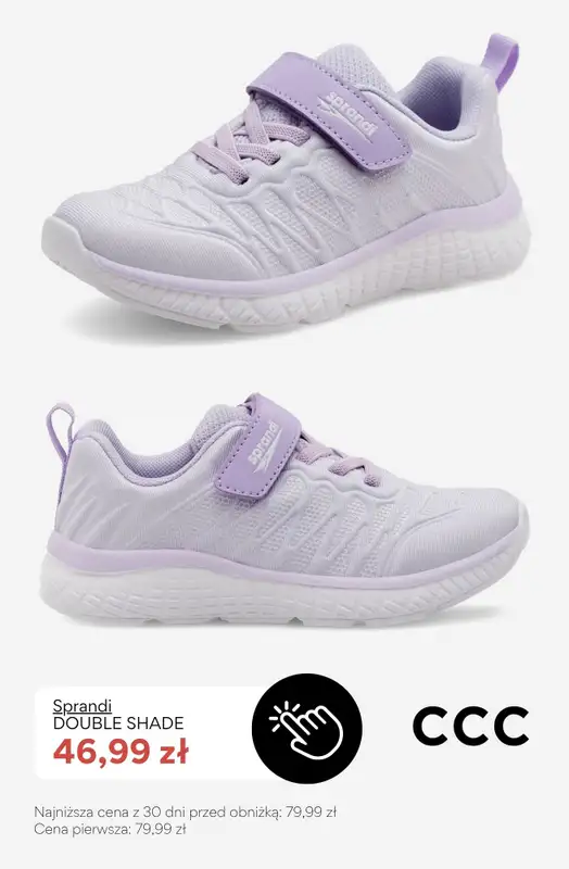 CCC - gazetka promocyjna SALE - Sneakersy dla dziewczynki do 100 zł od wtorku 21.07  - strona 6