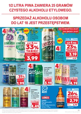 Kaufland - gazetka promocyjna Gazetka Tygodnia od czwartku 23.07 do środy 29.07 - strona 55