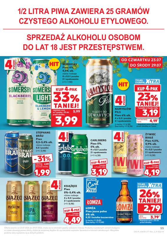 Kaufland - gazetka promocyjna Gazetka Tygodnia od czwartku 23.07 do środy 29.07 - strona 55