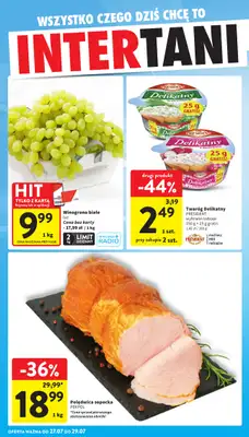 Intermarche - gazetka promocyjna Intertani start tygodnia od poniedziałku 27.07 do środy 29.07 - strona 2