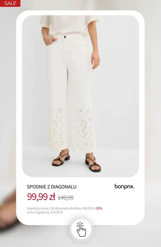 bonprix - gazetka promocyjna Spodnie na wyprzedaży! od wtorku 21.07  - strona 11