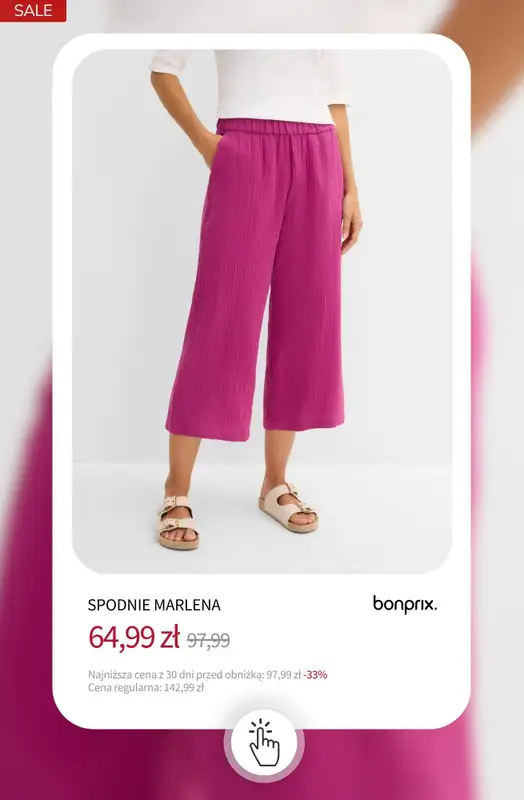 bonprix - gazetka promocyjna Spodnie na wyprzedaży! od wtorku 21.07  - strona 4