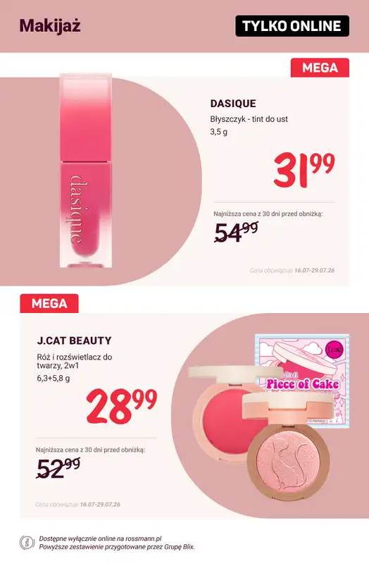 Rossmann - gazetka promocyjna Promocje TYLKO ONLINE od wtorku 21.07 do środy 29.07 - strona 3