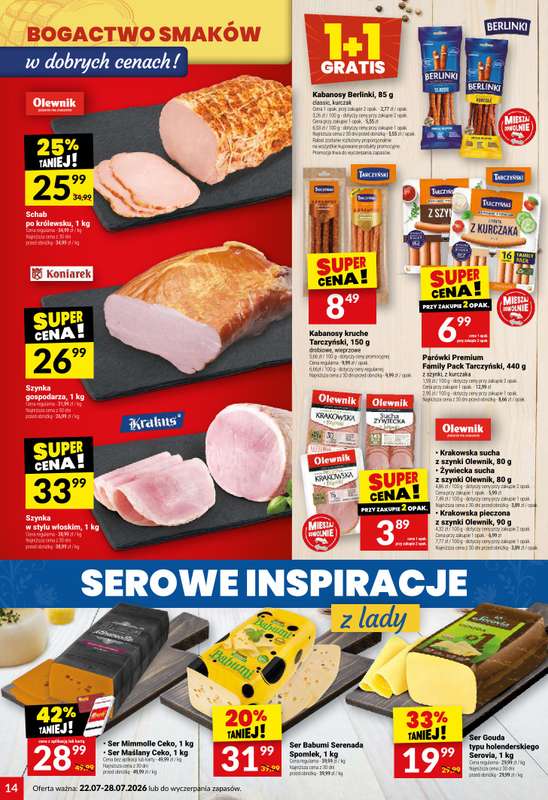Twój Market - gazetka promocyjna Gazetka od środy 22.07 do wtorku 28.07 - strona 14