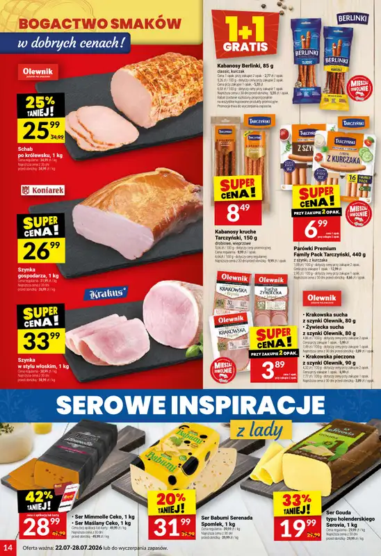 Twój Market - gazetka promocyjna Gazetka od środy 22.07 do wtorku 28.07 - strona 14