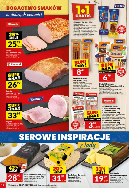 Twój Market - gazetka promocyjna Gazetka od środy 22.07 do wtorku 28.07 - strona 14