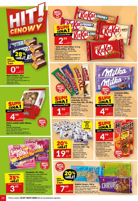 Twój Market - gazetka promocyjna Gazetka od środy 22.07 do wtorku 28.07 - strona 22