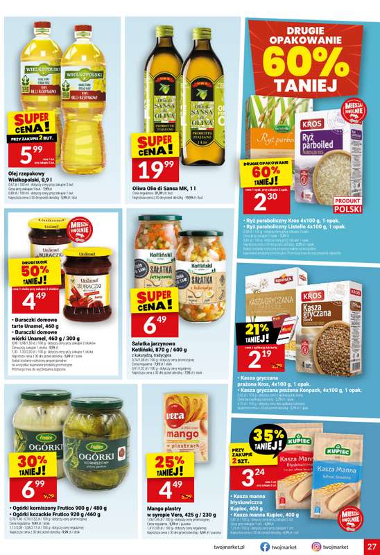 Twój Market - gazetka promocyjna Gazetka od środy 22.07 do wtorku 28.07 - strona 27