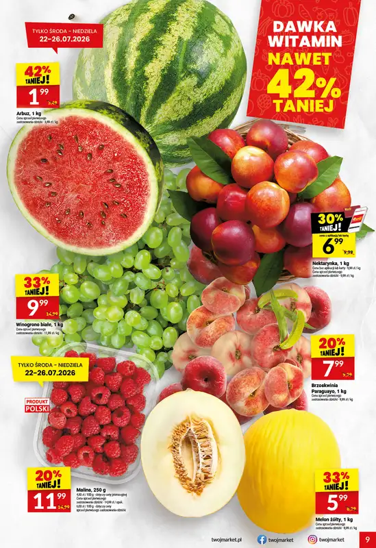 Twój Market - gazetka promocyjna Gazetka od środy 22.07 do wtorku 28.07 - strona 9