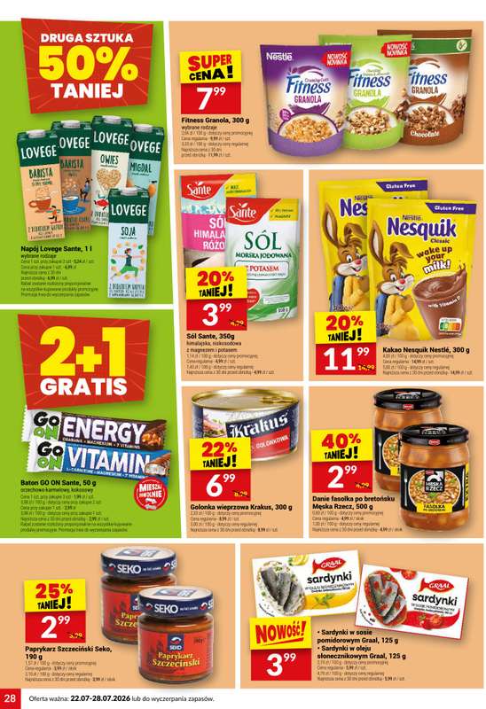 Twój Market - gazetka promocyjna Gazetka od środy 22.07 do wtorku 28.07 - strona 28