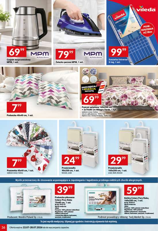 Twój Market - gazetka promocyjna Gazetka od środy 22.07 do wtorku 28.07 - strona 36