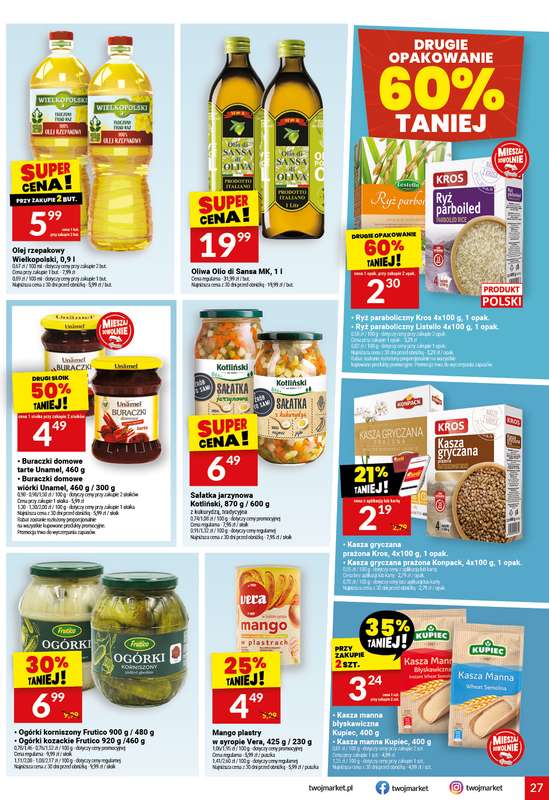 Twój Market - gazetka promocyjna Gazetka od środy 22.07 do wtorku 28.07 - strona 27
