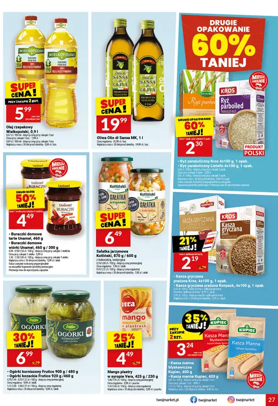 Twój Market - gazetka promocyjna Gazetka od środy 22.07 do wtorku 28.07 - strona 27