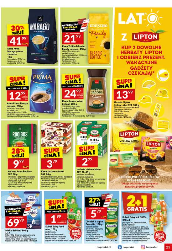 Twój Market - gazetka promocyjna Gazetka od środy 22.07 do wtorku 28.07 - strona 23