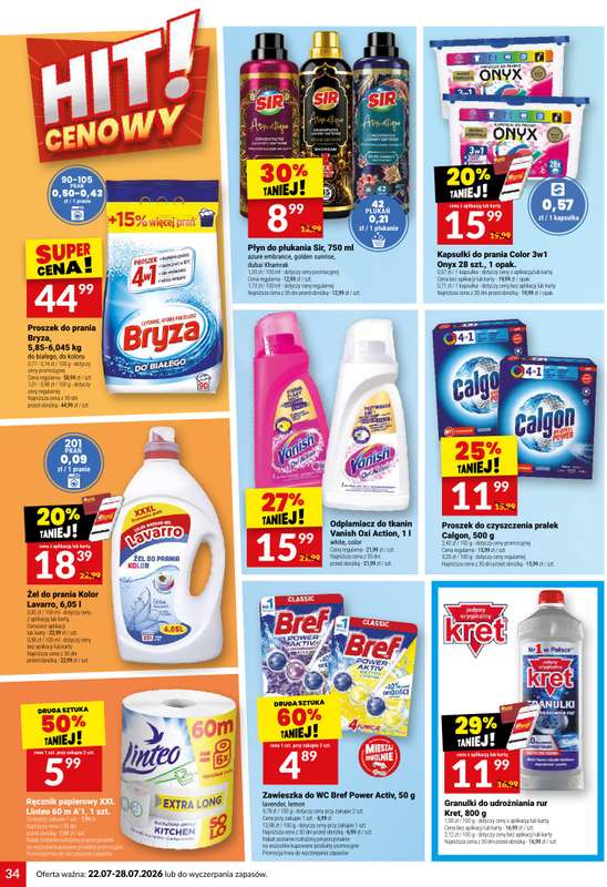 Twój Market - gazetka promocyjna Gazetka od środy 22.07 do wtorku 28.07 - strona 34