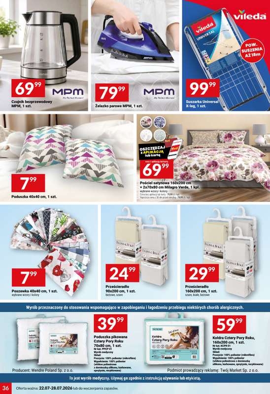 Twój Market - gazetka promocyjna Gazetka od środy 22.07 do wtorku 28.07 - strona 36