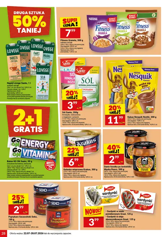 Twój Market - gazetka promocyjna Gazetka od środy 22.07 do wtorku 28.07 - strona 28