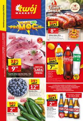 Twój Market - gazetka promocyjna Gazetka od środy 22.07 do wtorku 28.07