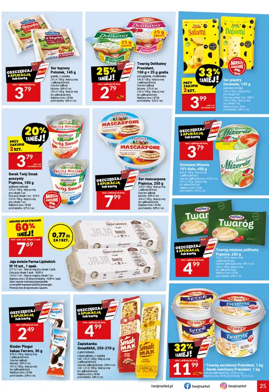 Twój Market - gazetka promocyjna Gazetka od środy 22.07 do wtorku 28.07 - strona 25