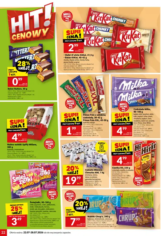 Twój Market - gazetka promocyjna Gazetka od środy 22.07 do wtorku 28.07 - strona 22