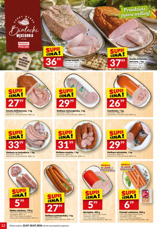 Twój Market - gazetka promocyjna Gazetka od środy 22.07 do wtorku 28.07 - strona 12