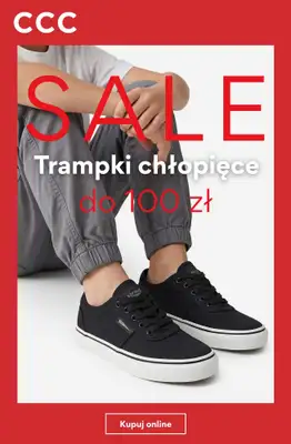 CCC - gazetka promocyjna SALE - trampki dla chłopca do 100 zł od wtorku 21.07 