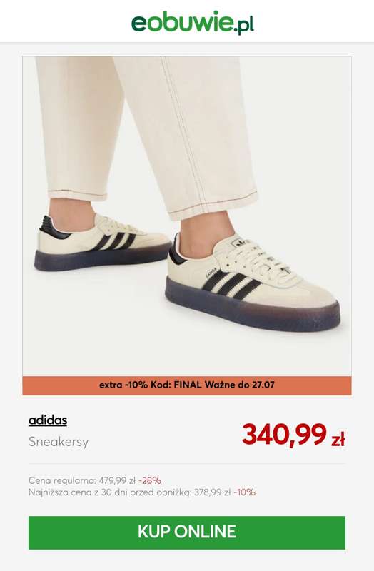 eobuwie.pl - gazetka promocyjna Do -20% extra na wybrane produkty z wyprzedaży od wtorku 21.07 do poniedziałku 27.07 - strona 7